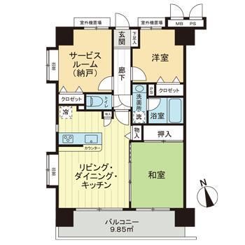 ライオンズシティ大和の間取り写真
