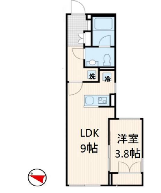 都営大江戸線 落合南長崎駅 徒歩4分 4階建 築6年の間取り写真