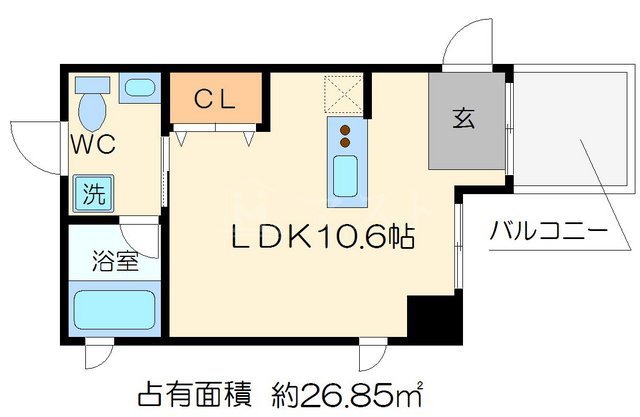 地下鉄堺筋線 堺筋本町駅 徒歩1分 14階建 築20年の間取り写真
