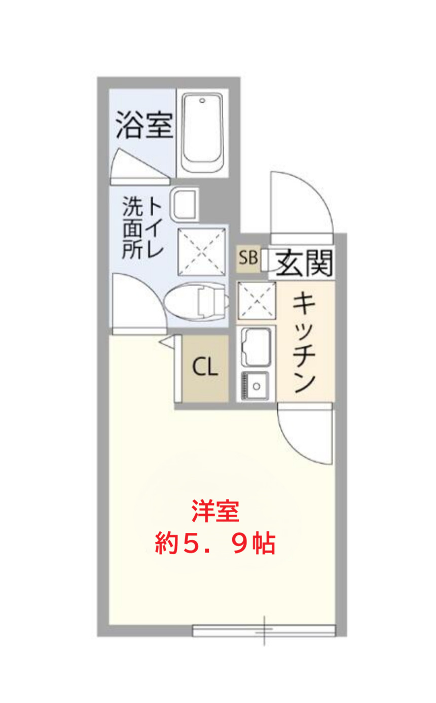 ＪＲ京浜東北線 大森駅 徒歩15分 4階建 築2年の間取り写真