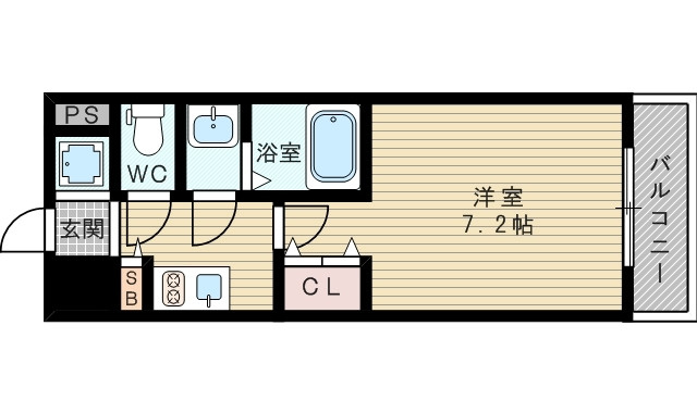 ＪＲ東海道本線 新大阪駅 徒歩3分 15階建 築12年の間取り写真