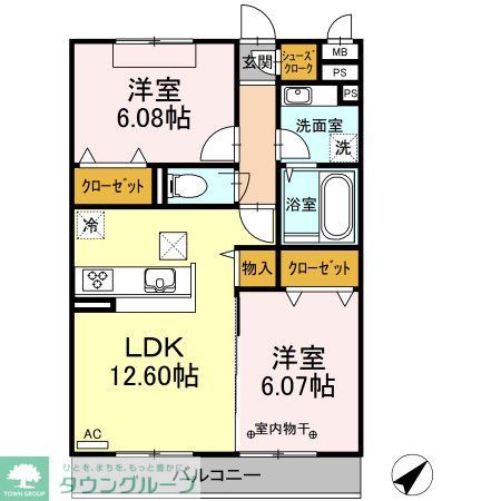 K-コーポの間取り写真