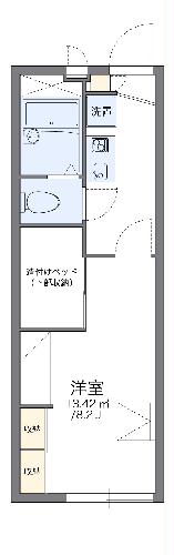 レオパレスコンフォート東野の間取り