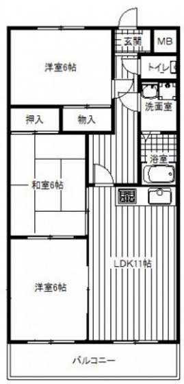 【イーストプレインの間取り】