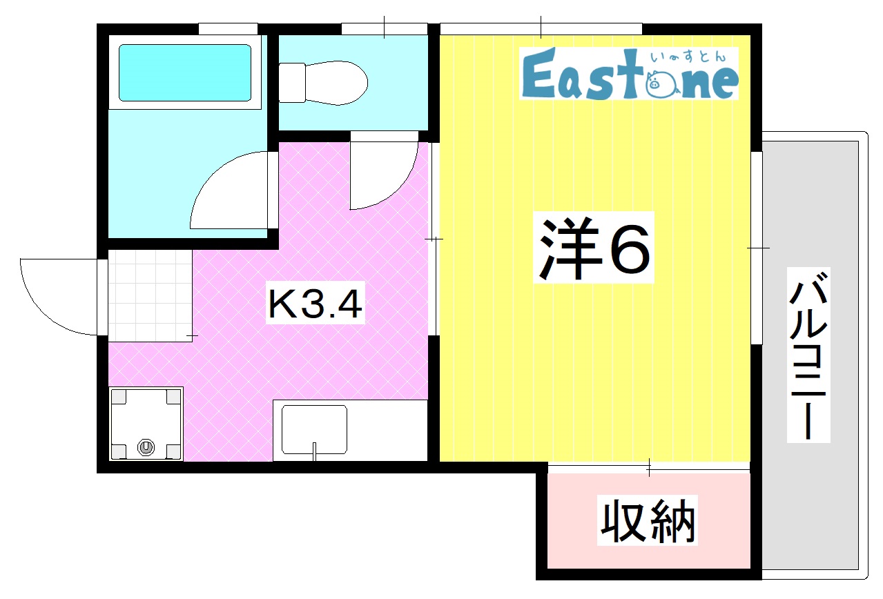 山元アパートの間取り