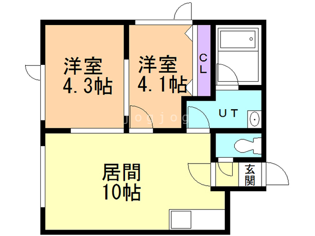 クロス２０の間取り