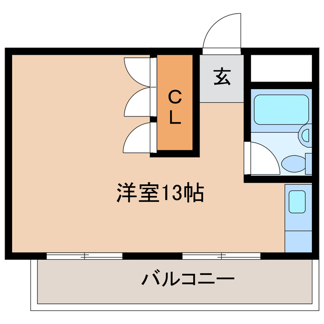 大垣市馬場町のマンションの間取り