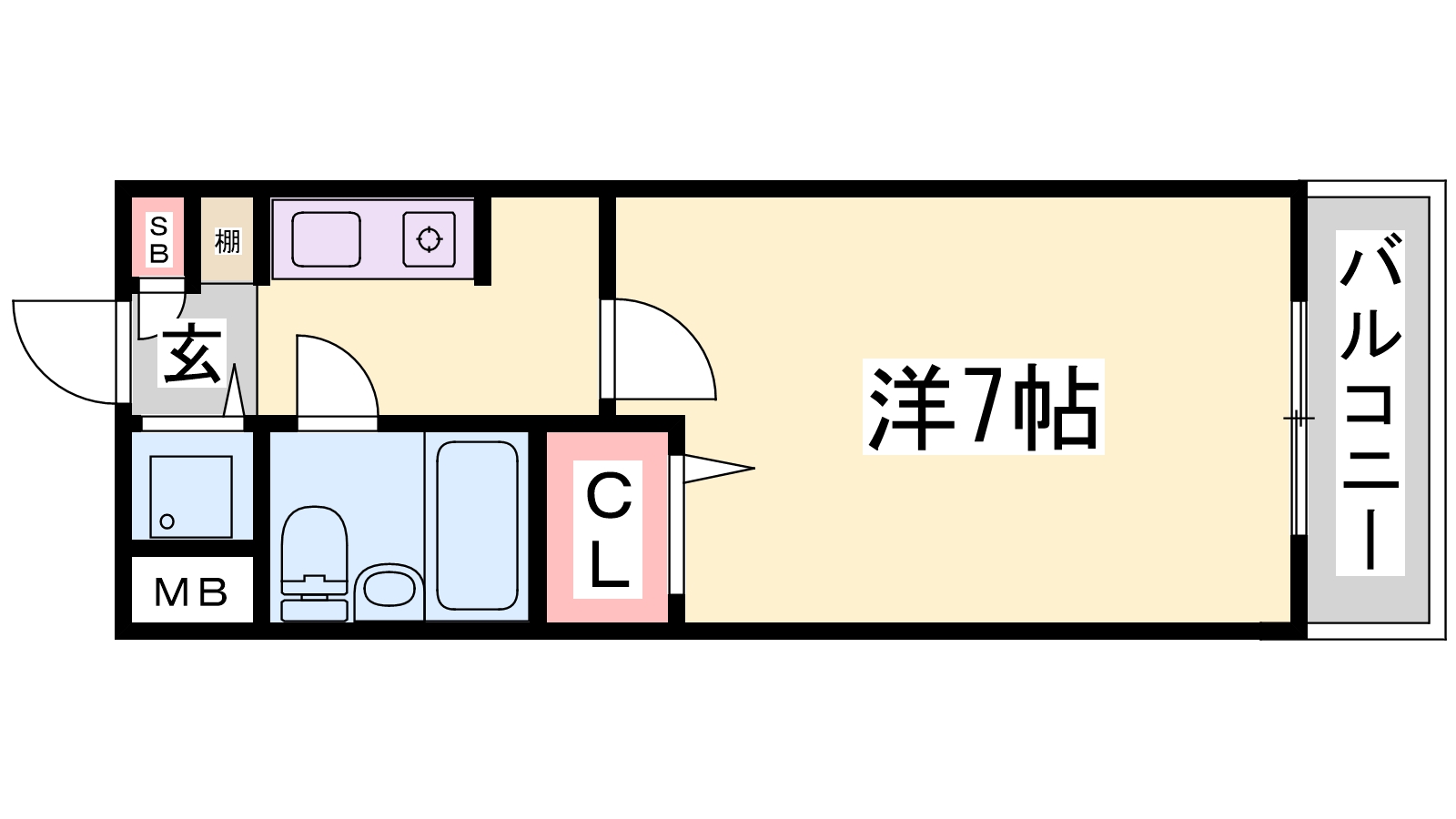 シェスタ白川台の間取り