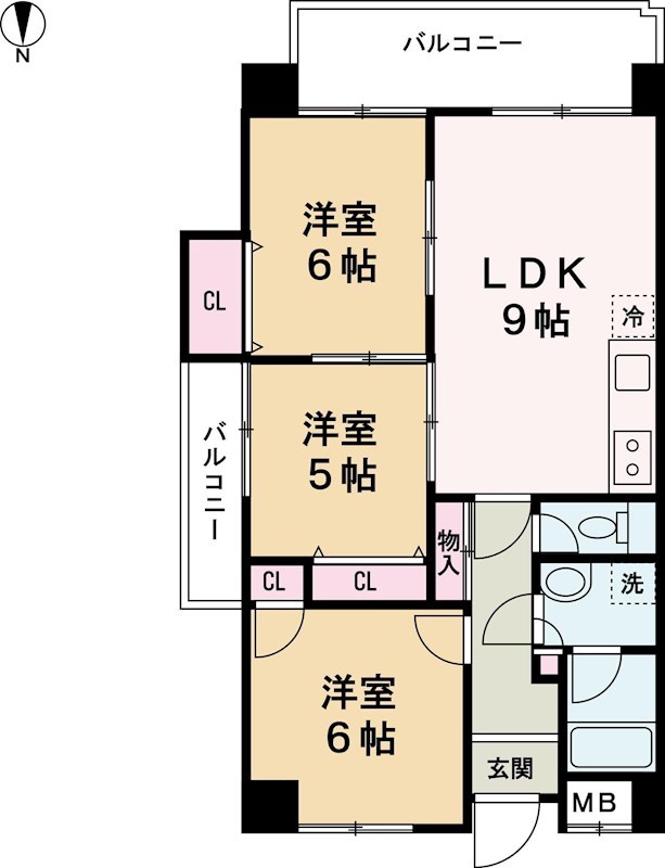 リーベンハイツの間取り