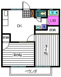 ビューパレー池田Ａの間取り