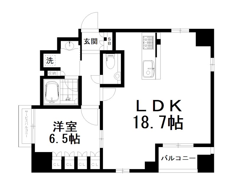 【イーグルコート京都御池創苑の間取り】