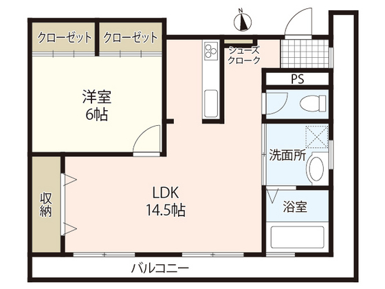 広島市南区大須賀町のマンションの間取り