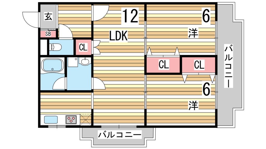 マノワール御影の間取り