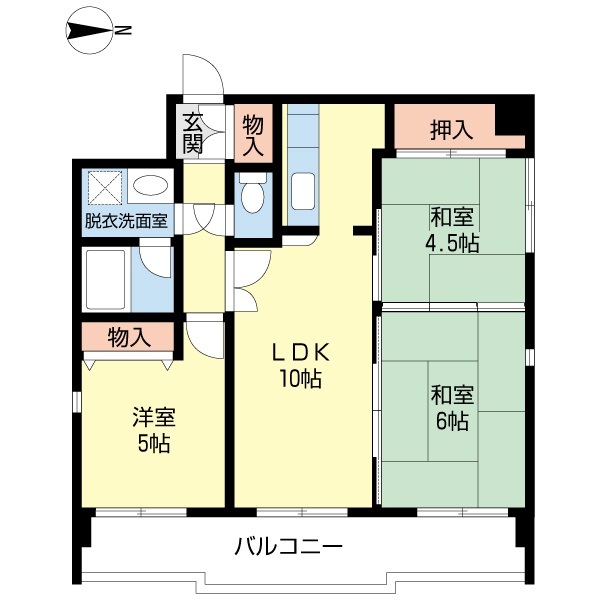 ラフィーネ戸畑の間取り