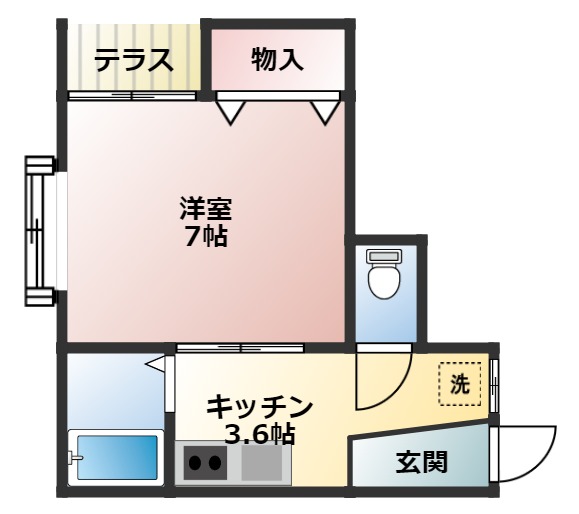 メリーハウス天神尾の間取り