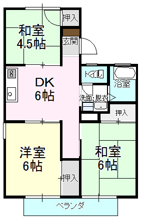 長広ハイツの間取り