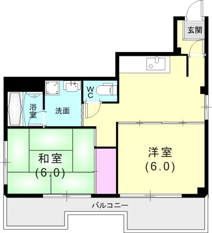 ハーモニーAの間取り