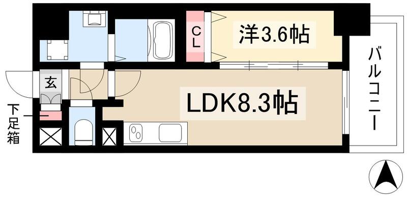 SOLメイクス浄心天神山の間取り