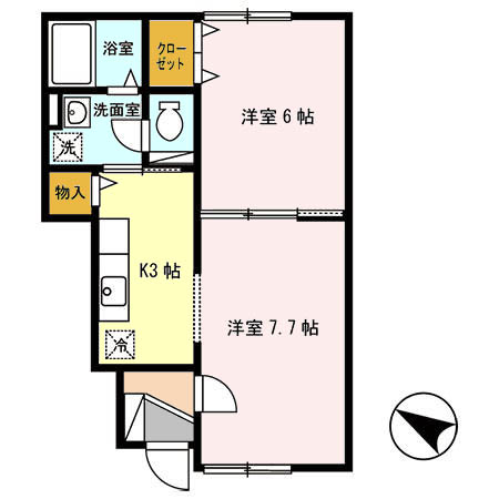 イーグル今5号館の間取り