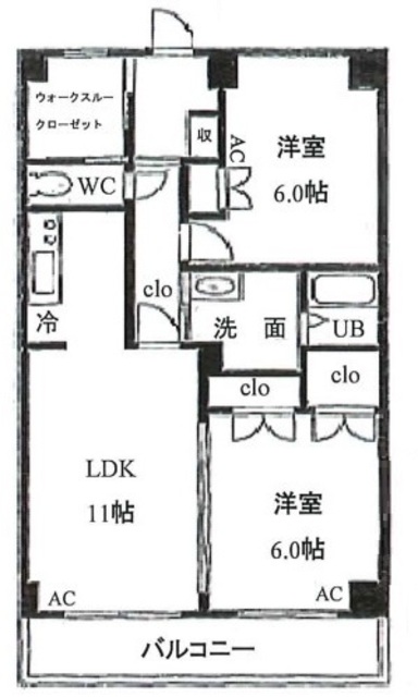 クープル南原の間取り