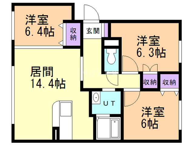 ラヴァンダの間取り