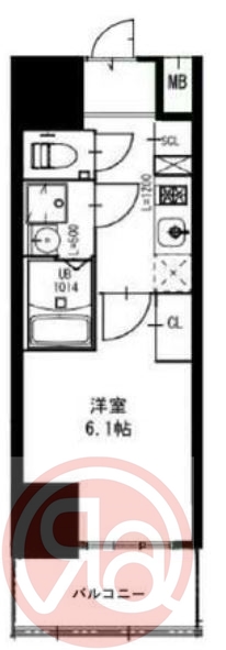 エスリードレジデンス大阪福島サウスフラッツの間取り