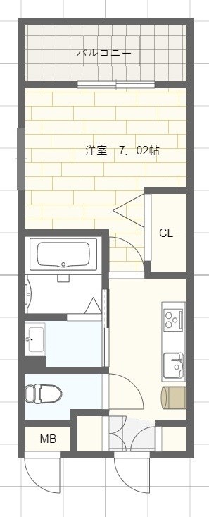 姫路市朝日町のマンションの間取り