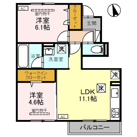 エルミタージュの間取り