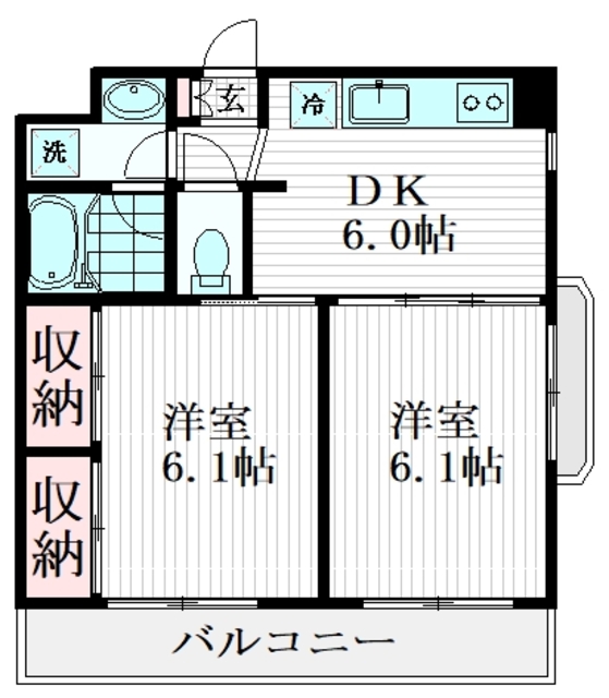 弥生台壱番館の間取り