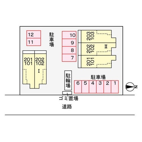 【サンライト才賀　１の駐車場】