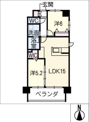 Ｆｕｊｉｎａｒｉ　Ｒｉｓｅの間取り