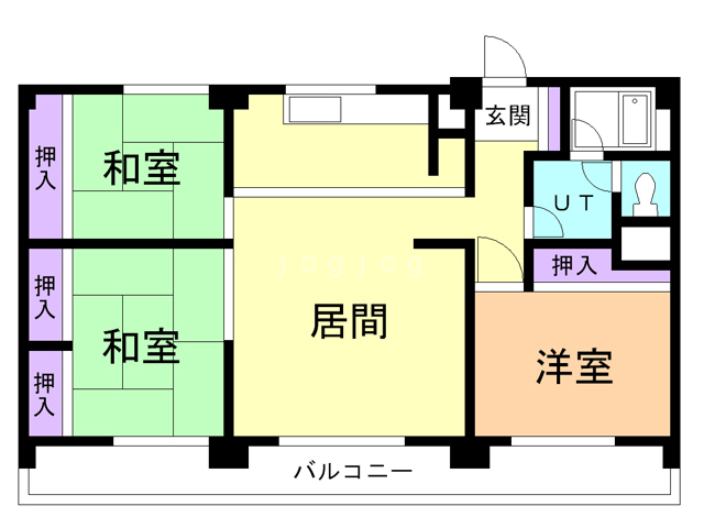 ハイツ若草の間取り