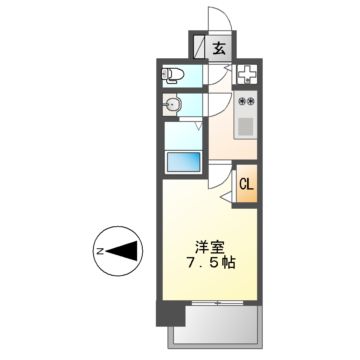 プレサンス大須観音の間取り