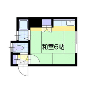 札幌市白石区東札幌二条のアパートの間取り