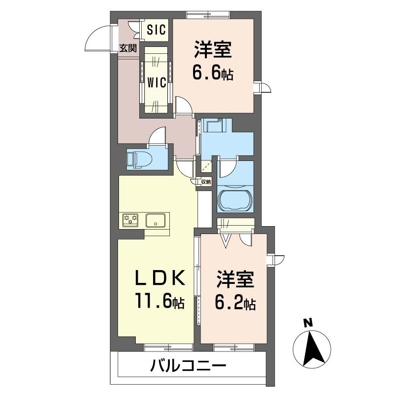 ラグジュリアス光丘の間取り