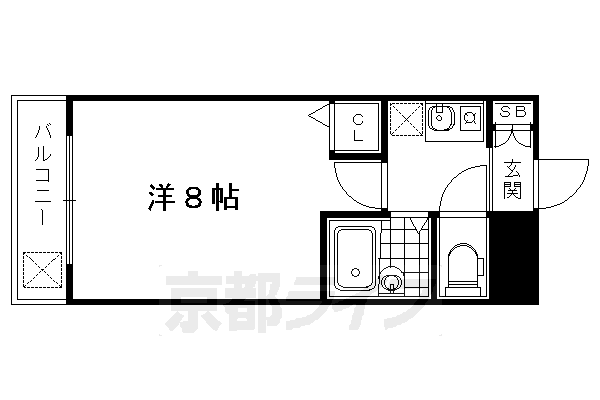 ロイヤルハイツ万里小路の間取り