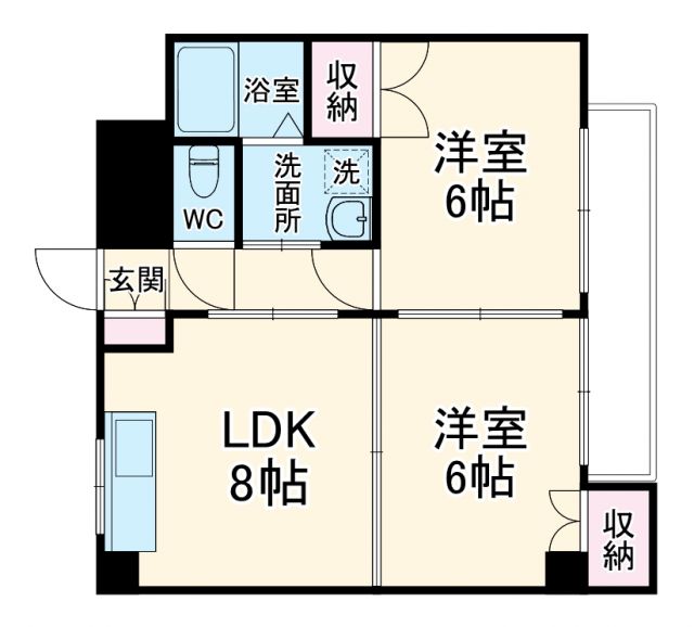 クレッセント堀の内の間取り