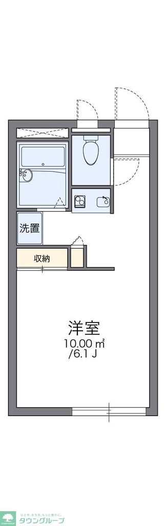 守谷市本町のアパートの間取り