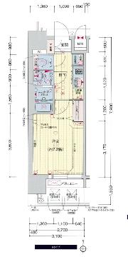 プレサンスＮＡＧＯＹＡ本陣の間取り