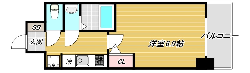 アドバンス神戸ラシュレの間取り