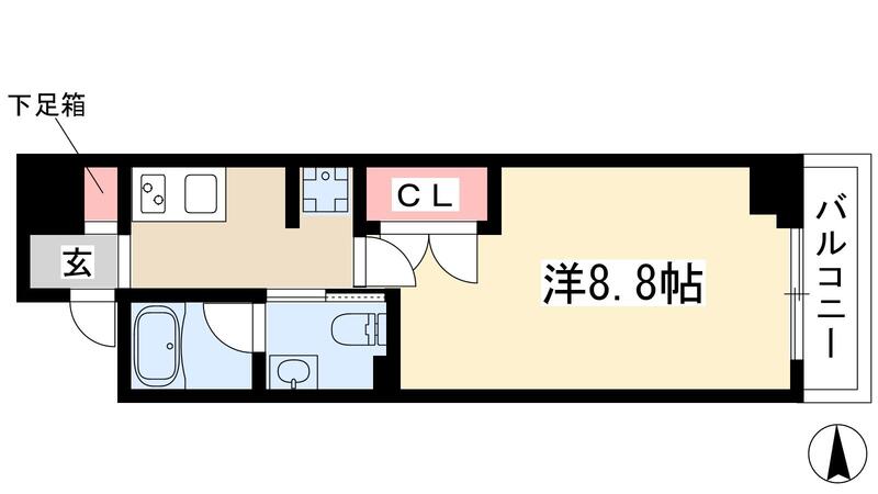 COZY阿由知通の間取り