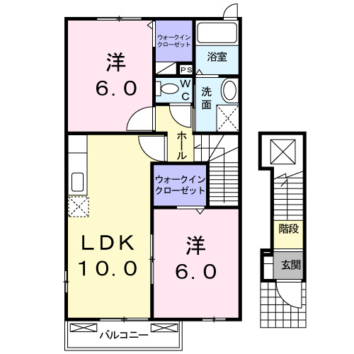 ラ・ウェゾン川崎Iの間取り