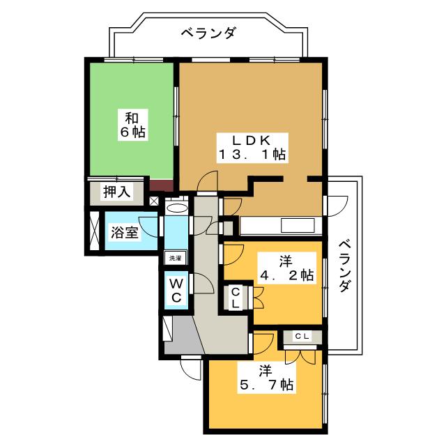 各務原パークホームズの間取り