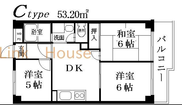 江戸川区松江のマンションの間取り