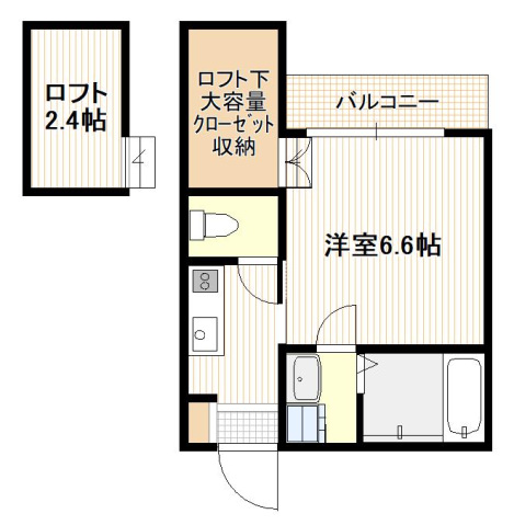 広島市佐伯区五日市のアパートの間取り