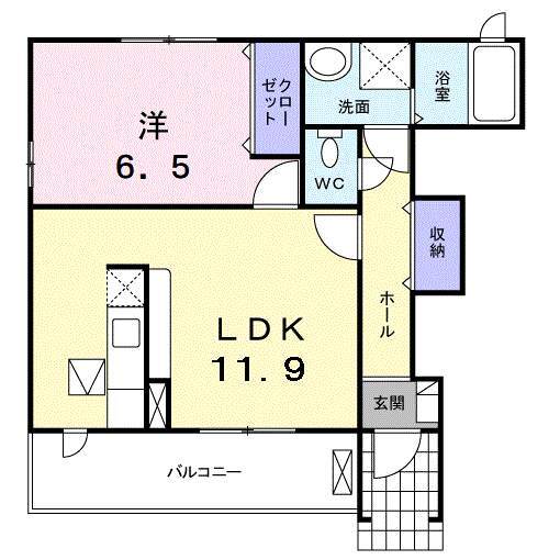 アムールＣ棟の間取り