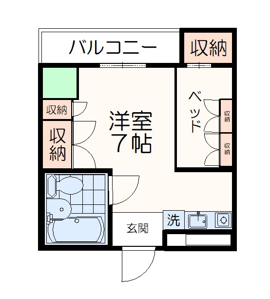 グリーンカーサの間取り