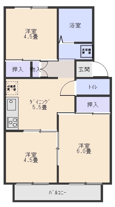 プレジール蜂ヶ谷の間取り