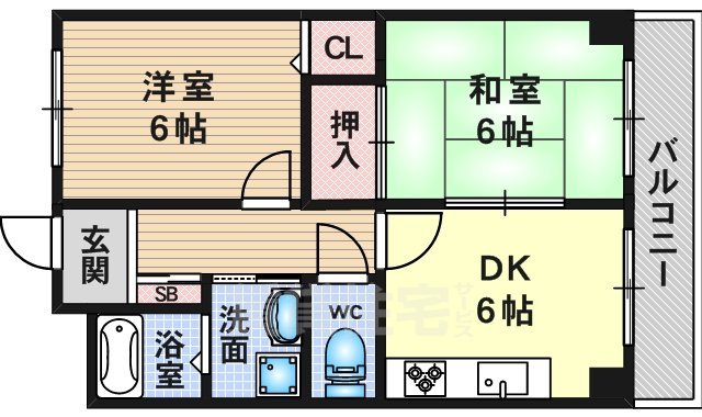 【グリーンベル1号館の間取り】