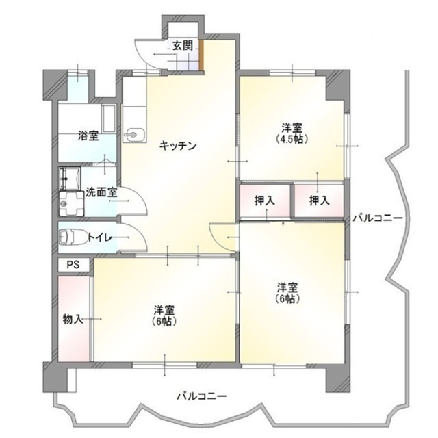 城南ハイツの間取り